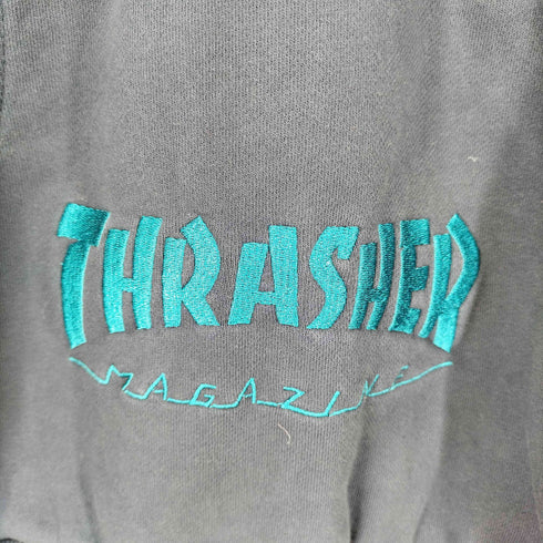 スラッシャー THRASHER ロゴ刺繍 プルオーバーパーカー メンズ